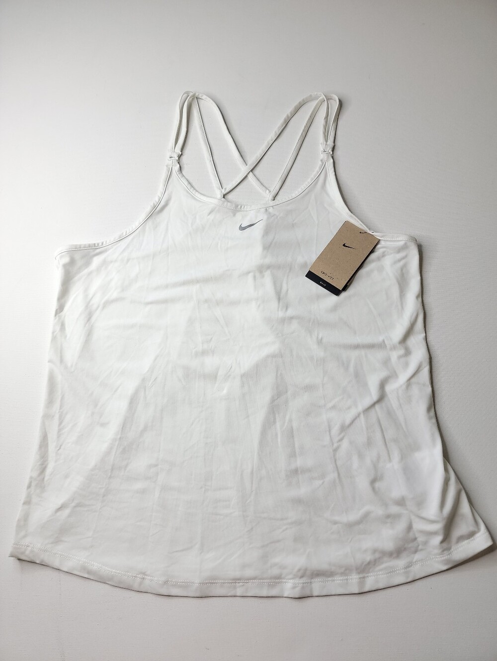 Nike Women's White Dri Fit Slim Fit Training Tank Size XXL